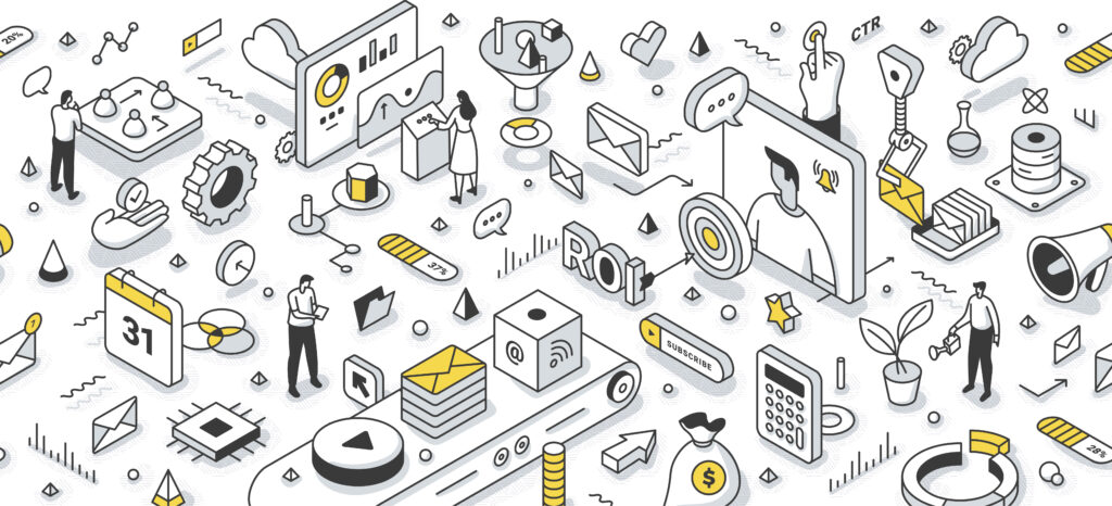 illustration of a crm automated process