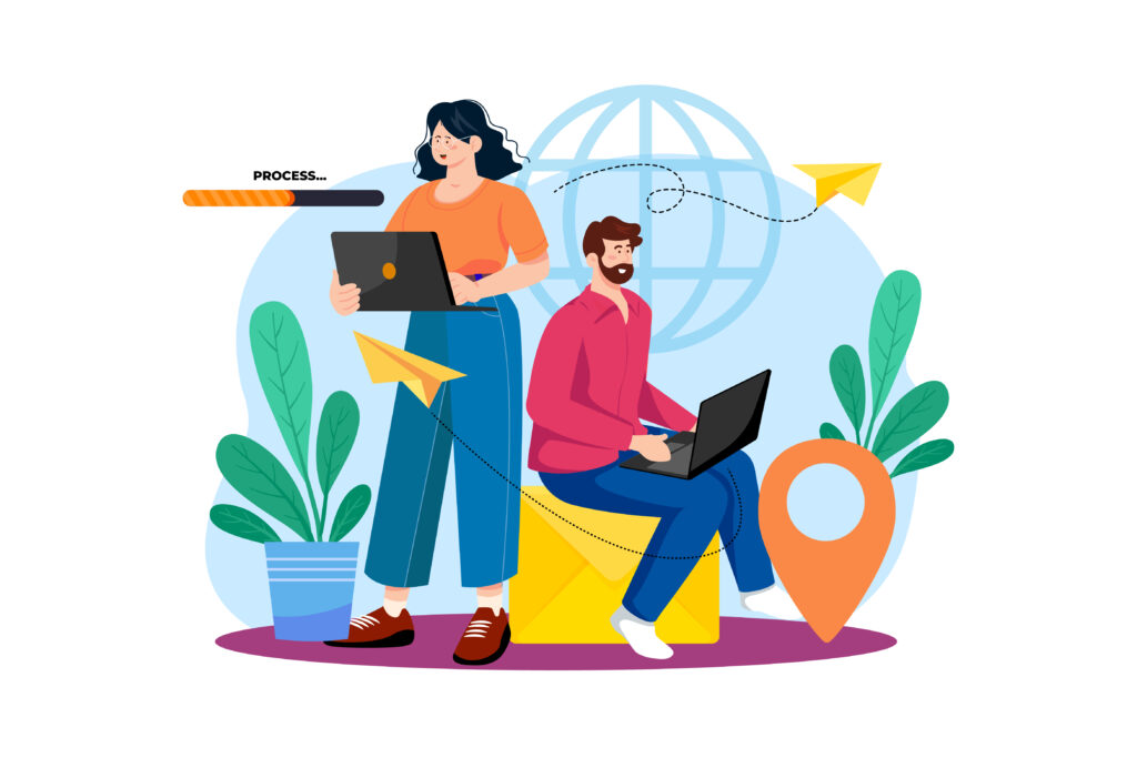two marketers working on a personalised campaign